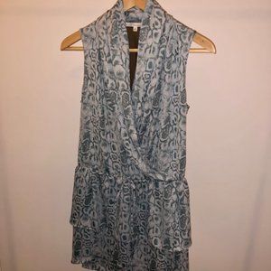 Rachel Roy snakeskin ruffle dress, size S